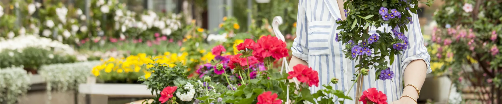 Gartencenter mit Frau Gartencenter mit Frau