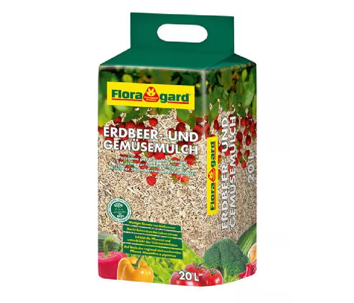 Erdbeer- und Gemüsemulch